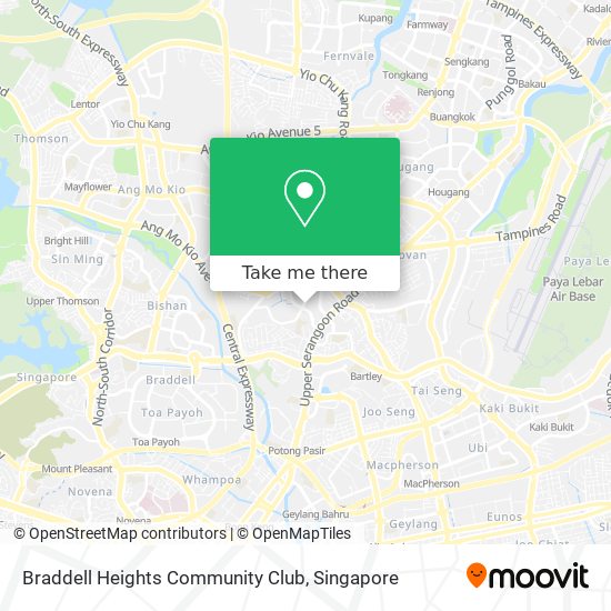 Braddell Heights Community Club map