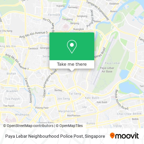 Paya Lebar Neighbourhood Police Post map