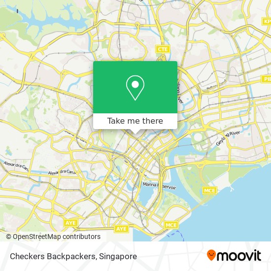 Checkers Backpackers map