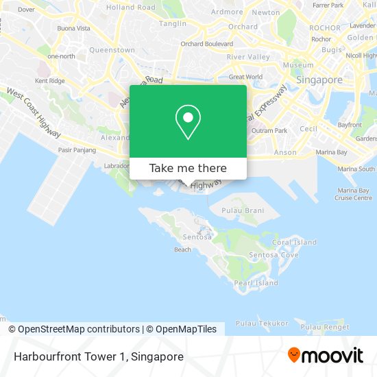 Harbourfront Tower 1 map