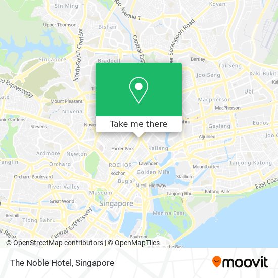 The Noble Hotel map