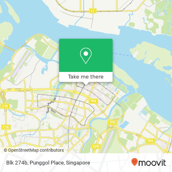 Blk 274b, Punggol Place地图