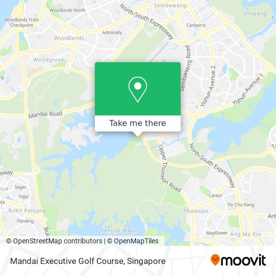 Mandai Executive Golf Course map