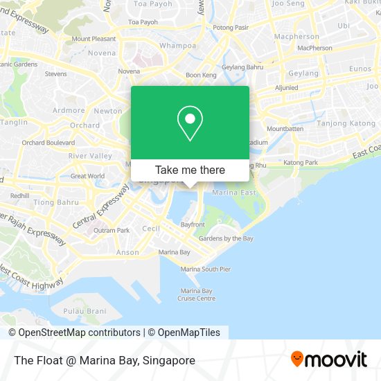 The Float @ Marina Bay map