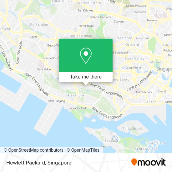 Hewlett Packard map