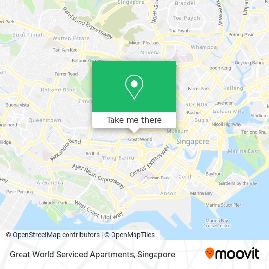Great World Serviced Apartments map