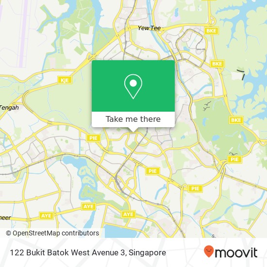 122 Bukit Batok West Avenue 3 map