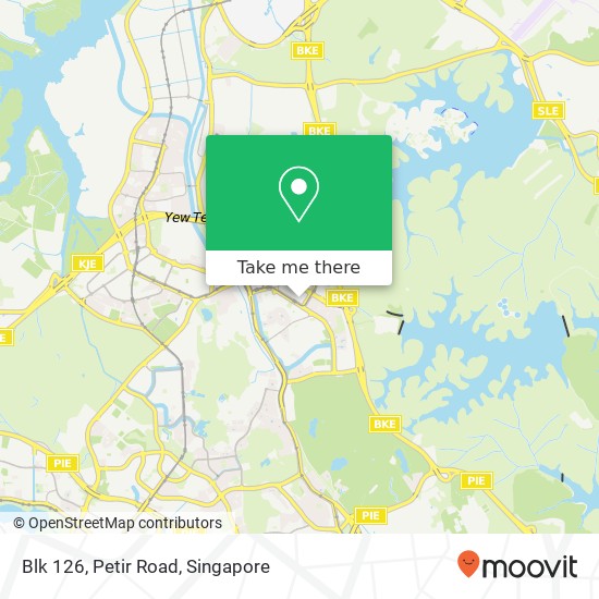 Blk 126, Petir Road地图