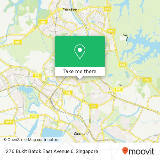 276 Bukit Batok East Avenue 6 map