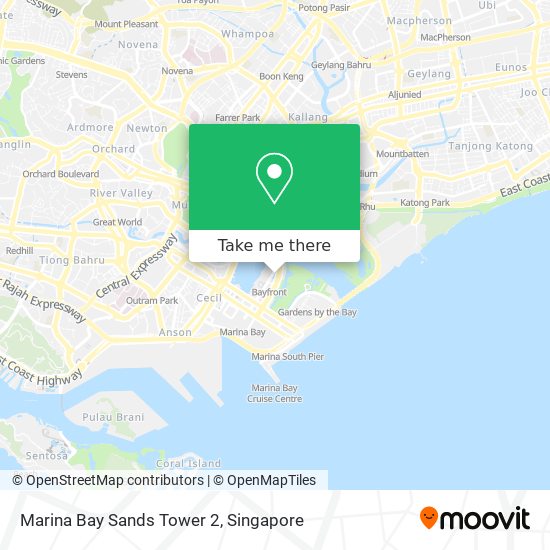 Marina Bay Sands Tower 2 map