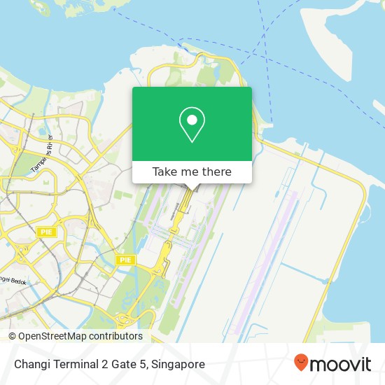 Changi Terminal 2 Gate 5 map
