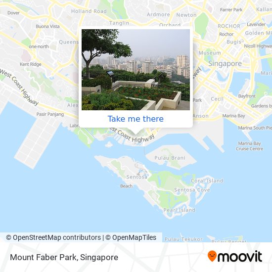 Mount Faber Park map