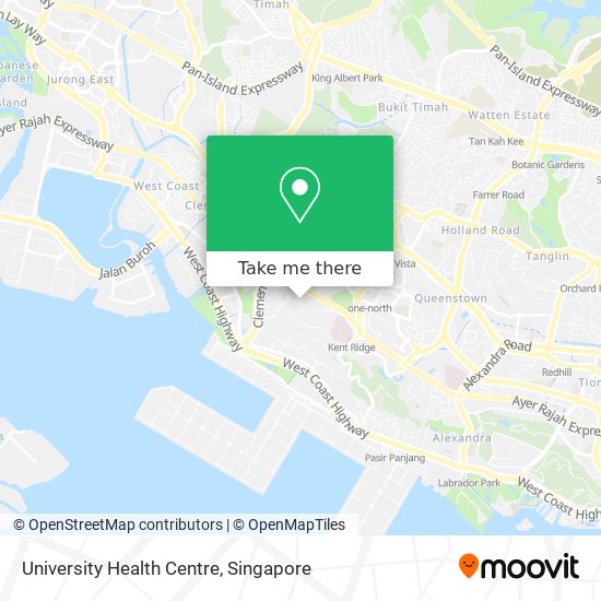 University Health Centre map