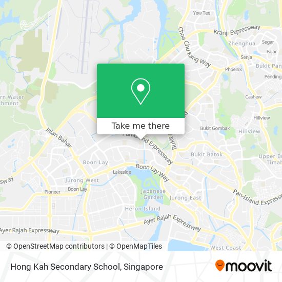 Hong Kah Secondary School map