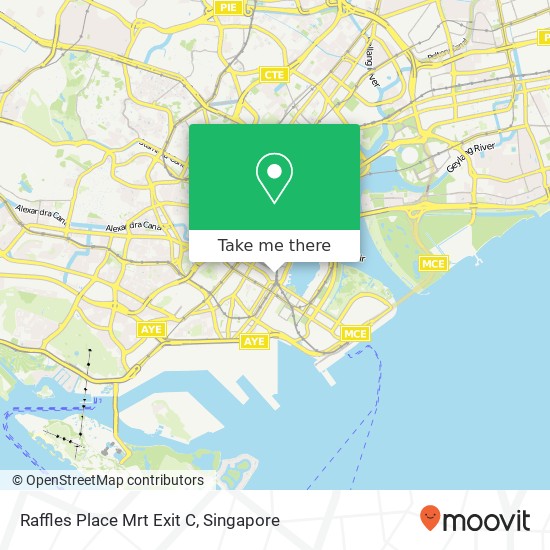 Raffles Place Mrt Exit C map