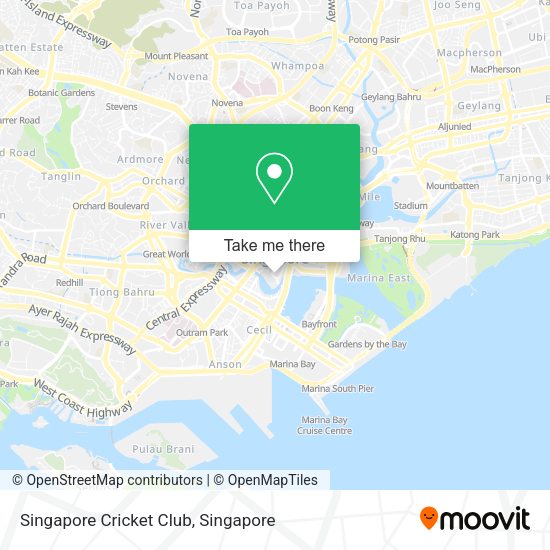 Singapore Cricket Club map
