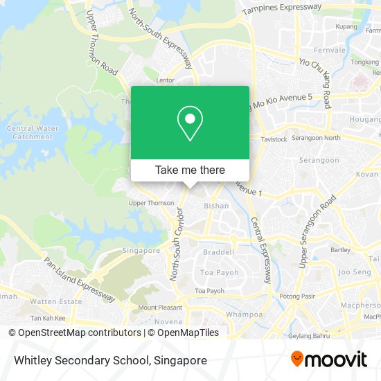 Whitley Secondary School map