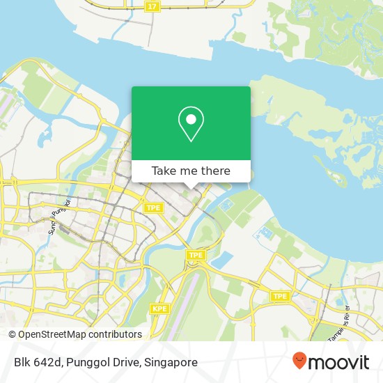 Blk 642d, Punggol Drive map