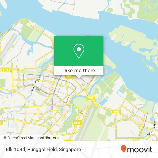 Blk 109d, Punggol Field地图