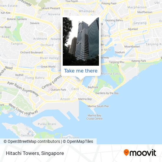 Hitachi Towers map