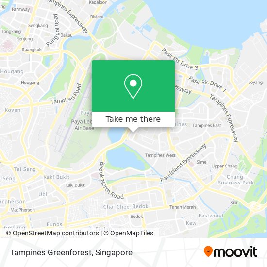 Tampines Greenforest map