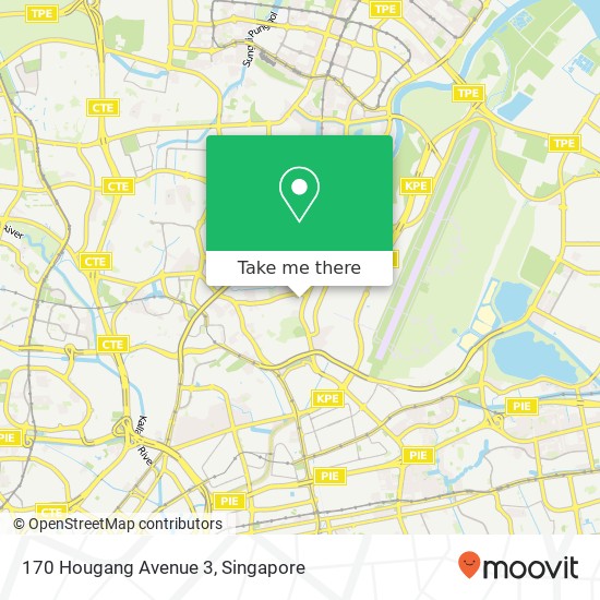 170 Hougang Avenue 3 map