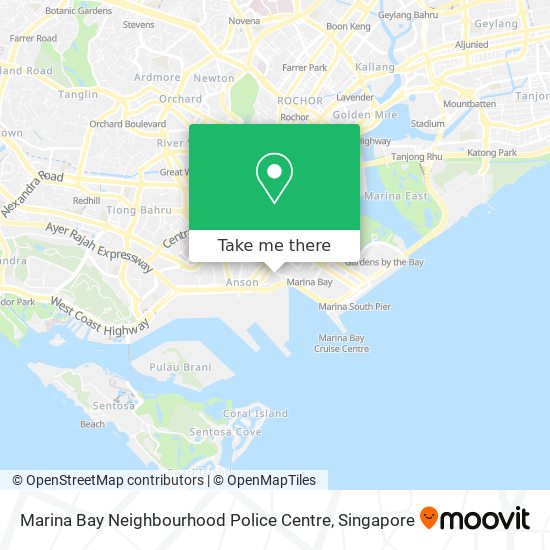 Marina Bay Neighbourhood Police Centre map