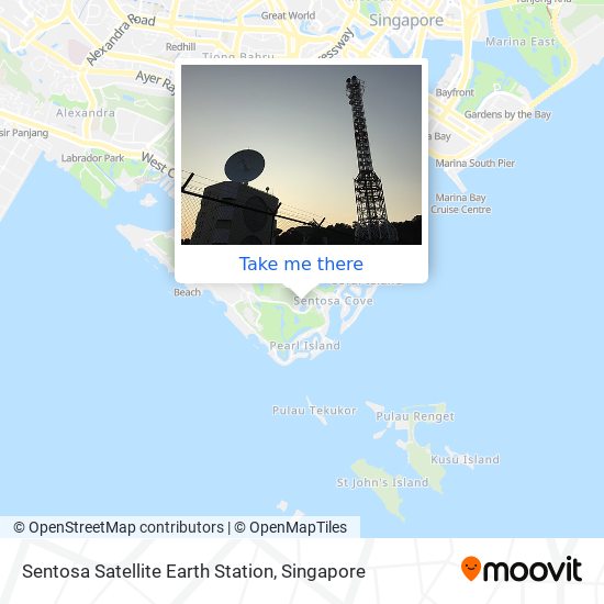 Sentosa Satellite Earth Station map