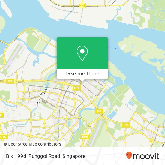 Blk 199d, Punggol Road地图
