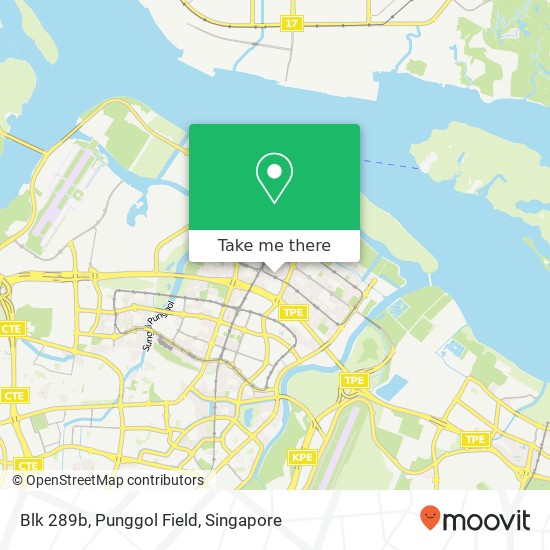 Blk 289b, Punggol Field map