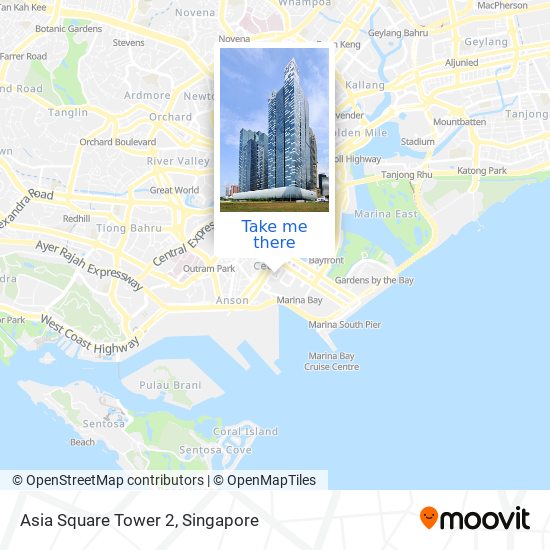 Asia Square Tower 2 map