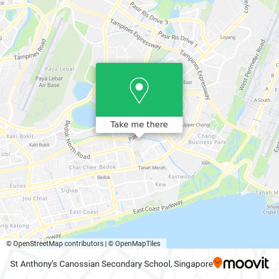 St Anthony's Canossian Secondary School map