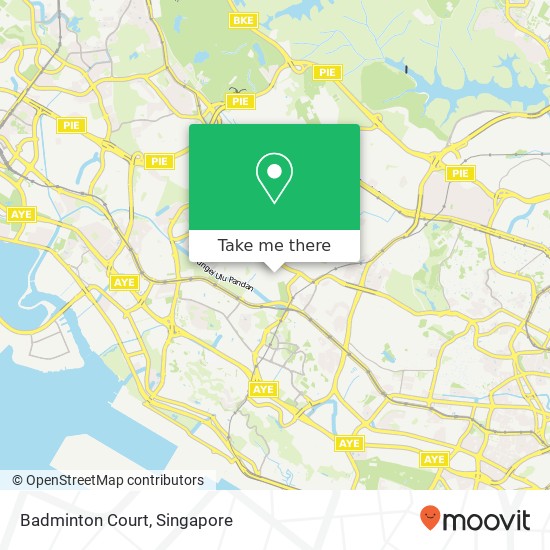 Badminton Court map