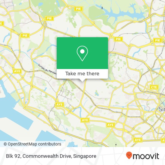 Blk 92, Commonwealth Drive map