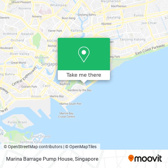 Marina Barrage Pump House map