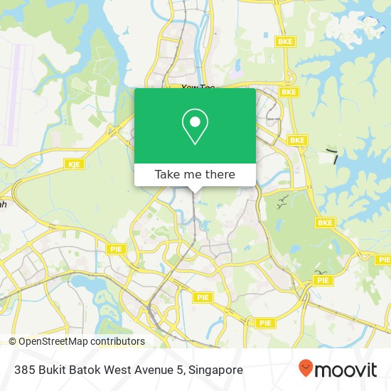 385 Bukit Batok West Avenue 5 map