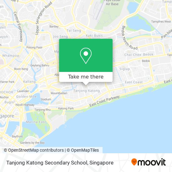 Tanjong Katong Secondary School map