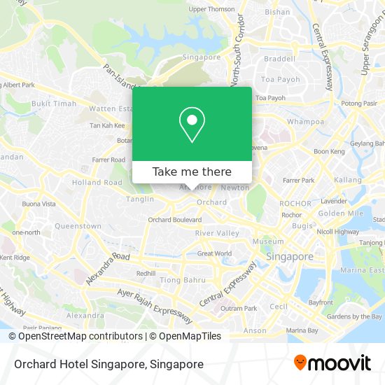 Orchard Hotel Singapore地图