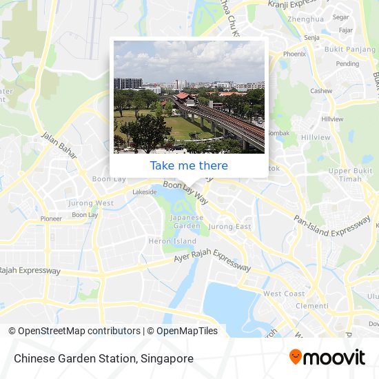 Chinese Garden Station map