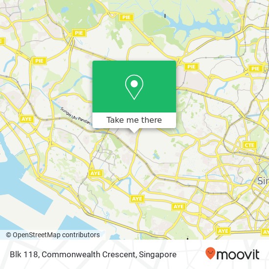 Blk 118, Commonwealth Crescent map