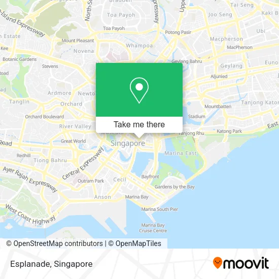 Esplanade map