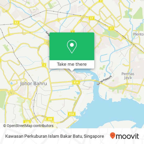 Kawasan Perkuburan Islam Bakar Batu map