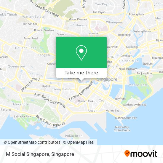 M Social Singapore map