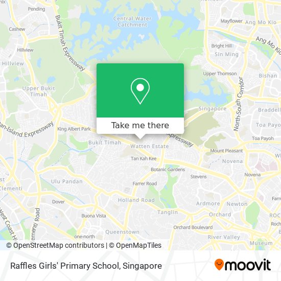 Raffles Girls' Primary School map