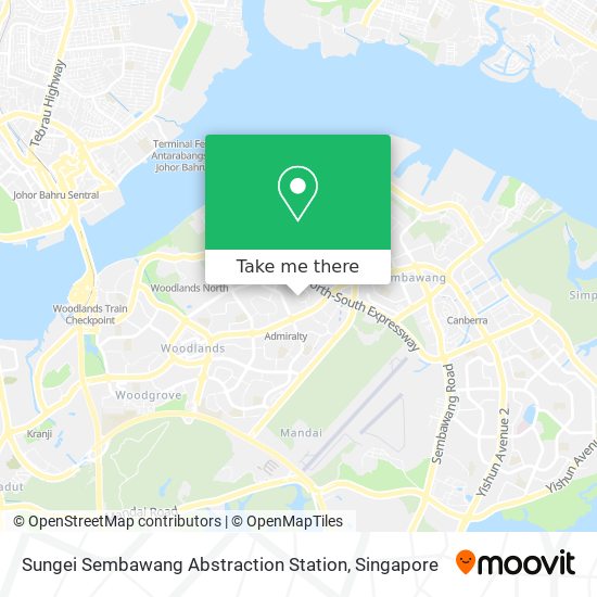 Sungei Sembawang Abstraction Station map