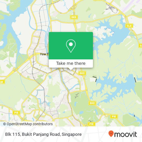 Blk 115, Bukit Panjang Road map