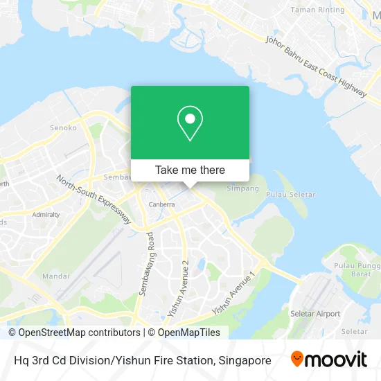 Hq 3rd Cd Division / Yishun Fire Station map