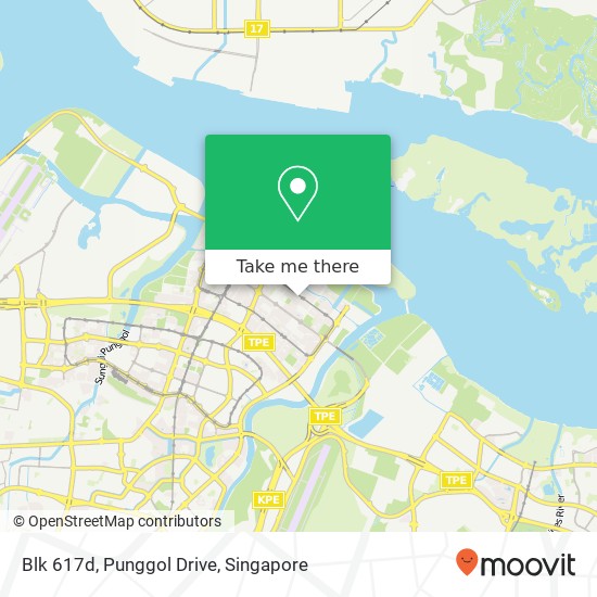 Blk 617d, Punggol Drive map