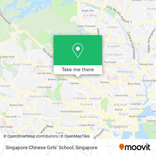 Singapore Chinese Girls' School map