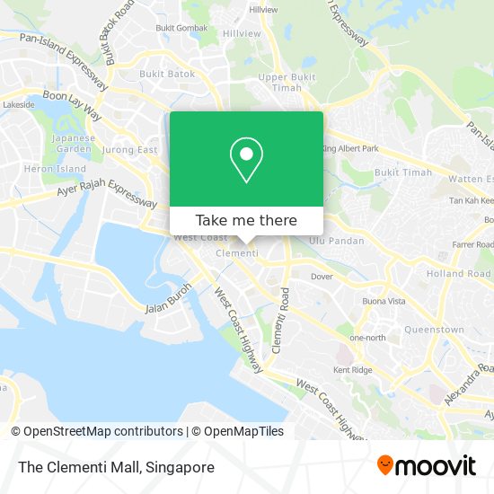 The Clementi Mall map